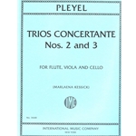 Pleyel, Ignace Trio Concertante Nos. 2 and 3 (D major/F major),
for Flute, Viola, and Cello (Kessick)