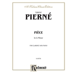 Pierné: Pièce in G Minor for Clarinet and Piano