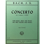 Bach - Concerto in C minor, S. 1060,  for Violin, Oboe and Piano