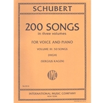 International Music Company IM2014 Schubert - 200 Songs in three volumes - Vol. III: 50 Songs - for Piano and Voice (High)