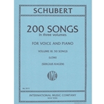 International Music Company IM2015 Schubert - 200 Songs in three volumes - Vol. III: 50 Songs - for Piano and Voice (Low)