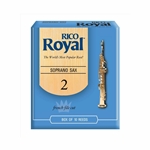 RIB1020 Rico Royal Reeds - Soprano Saxophone - size 2.0 - box of 10
