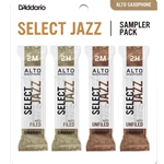 D'Addario DSJJ2M Select Jazz Reeds Sampler Pack - Alto Saxophone - size 2M - pack of 4