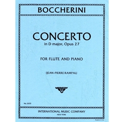 Boccherini, Luigi (1743-18 Concerto in D major, Op. 27 (Rampal) For Flute and Piano