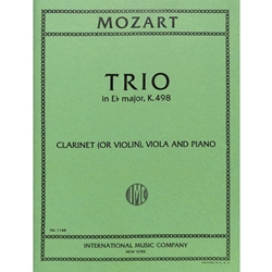 Mozart, Wolfgang Amadeus (1756-1791) Trio in E♭ major "Kegelstatt," K. 498 for Clarinet, Violin, Viola and Piano