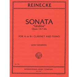 Reinecke - Sonata "Undine", Op. 167 bis (Clarinet in A or B♭) for Clarinet anad Piano