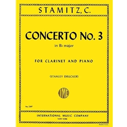 STAMITZ, Carl (1745-1801) Concerto No. 3 in B♭ major (Drucker)