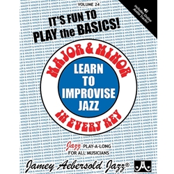 Jamey Aebersold Jazz, Volume 24: Learn to Improvise Jazz---Major & Minor in Every Key