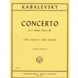 Kabalevsky - Concerto in C major, Opus 48 for Violin and Piano