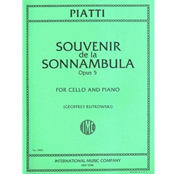 Piatti - Souvenir de la “Sonnambula”, Op. 5 for Cello and Piano