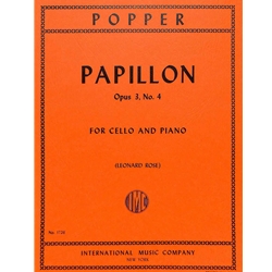 Popper - Papillon, Opus 3, No. 4 for Cello and Piano