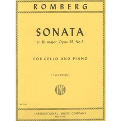 Romberg - Sonata in B♭ major, Op. 38 No. 3 for Cello and Piano