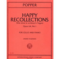 Popper - Happy Recollections, Op. 64 No. 1 - for Cello and Piano