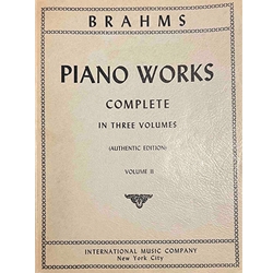 International Music Company IMC41-75 Brahms: Piano Works Complete in Three Volumes. Volume II - USED moderately good condition