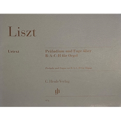 HN-976 Liszt: Präludium und Fuge über Bach für Orgel - Prelude and Fugue for Organ - Urtext Verlag Edition - USED very good condition