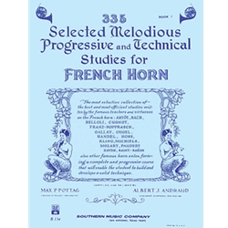 335 Selected Melodious Progressive & Technical Studies: Horn