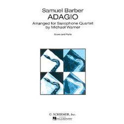 Adagio Score and Parts for Saxophone Quartet