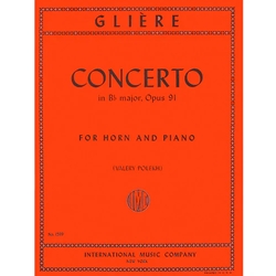 Gliere - Concerto in B flat major, Opus 91 - for Horn and Piano