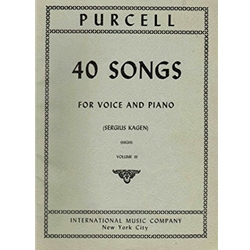 International Music Company IM1636 Purcell - 40 Songs - Vol. III - for Piano and Voice (High)