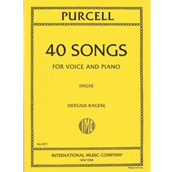 International Music Company IM2071 Purcell - 40 Songs - Complete in One Volume for Piano and Voice (High)