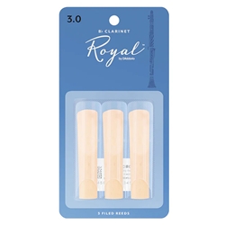 RCB0330 Rico Royal Reeds - Clarinet - size 3.0 - pack of 3