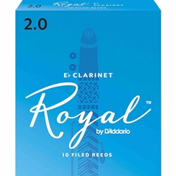RCB1020 Rico Royal Reeds - Clarinet - size 2.0 - box of 10