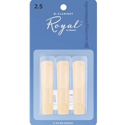 RCB0325 Rico Royal Reeds - Clarinet - size 2.5 - pack of 3