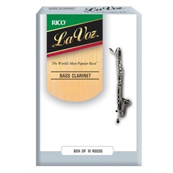 REC10MD LaVoz Reeds - Bass Clarinet - size Medium - box of 10