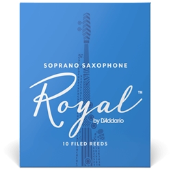 RIB1025 Rico Royal Reeds - Soprano Saxophone - size 2.5 - box of 10