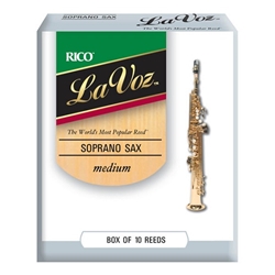 RIC10MD LaVoz Reeds - Soprano Saxophone - size Medium - box of 10
