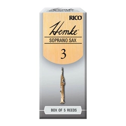 Rico RHKP5SSX300 Hemke Reeds - Soprano Saxophone - size 3.0 - box of 5