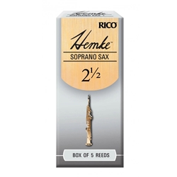 Rico RHKP5SSX250 Hemke Reeds - Soprano Saxophone - size 2.5 - box of 5