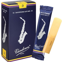 SR213 Vandoren Traditional Reeds - Alto Saxophone - size 3.0 - box of 10
