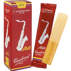 SR2735R Vandoren JAVA RED Reeds - Tenor Saxophone - size 3.5 - box of 5